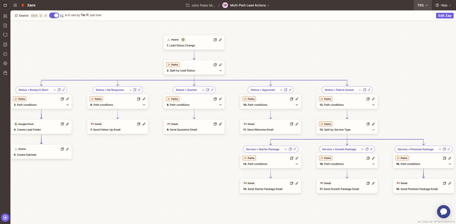 Multi-Path Lead Actions